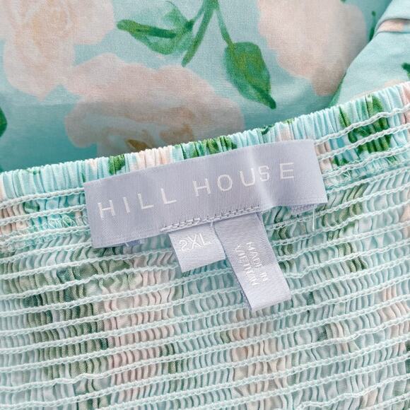 Hill House Daphne Cotton Midi Dress 2XL Green NEW - Picture 8 of 9